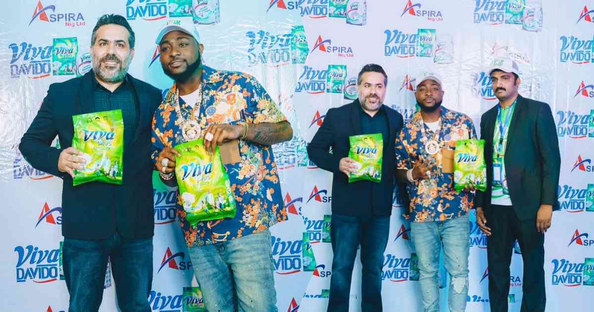 Singer, Davido signs partnership deal with detergent company