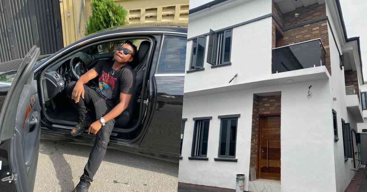 Singer, Olakira rejoices as he buys first house, new car, and retires his mother