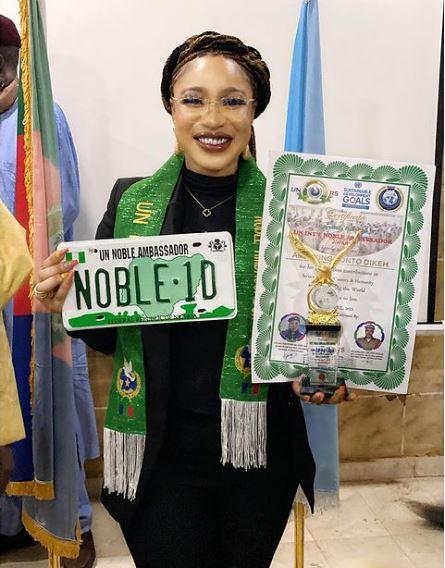 Tonto Dikeh United Nations Award