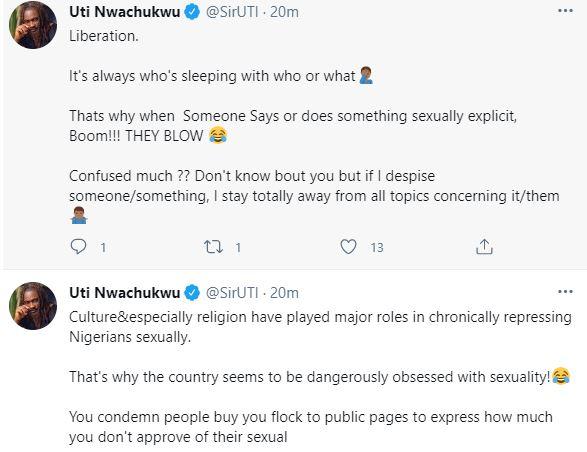 Uti Nwachukwu Sexuality Nigeria 