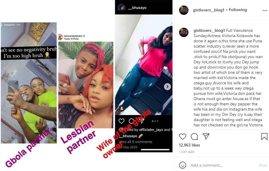 Victoria Kolawole Bi-sexual Snatching husband