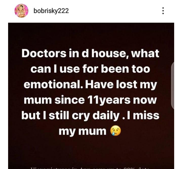 Bobrisky late mum