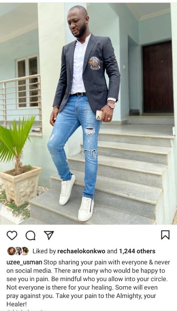 Uzee usman share pains