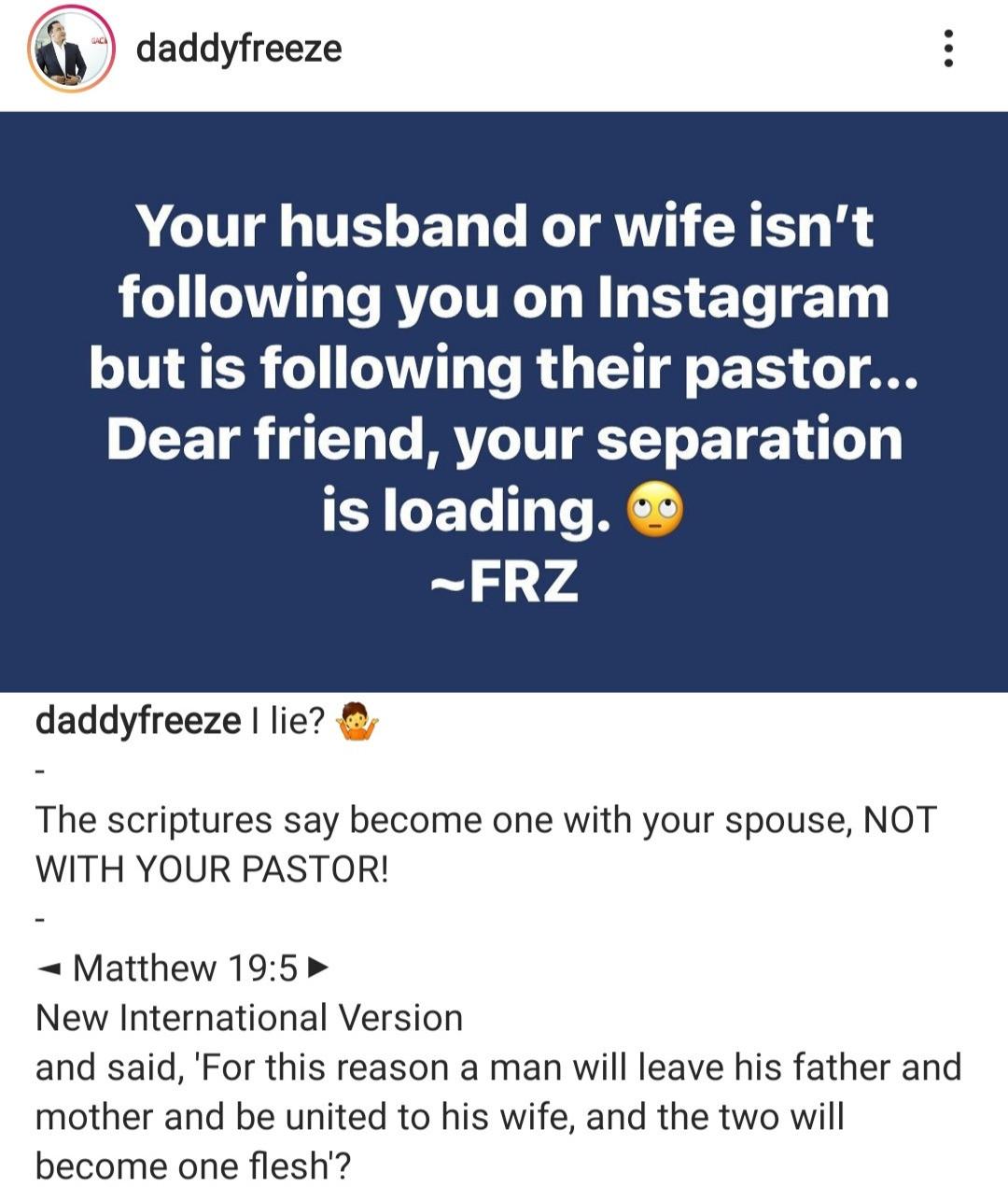 daddy Freeze divorce couples