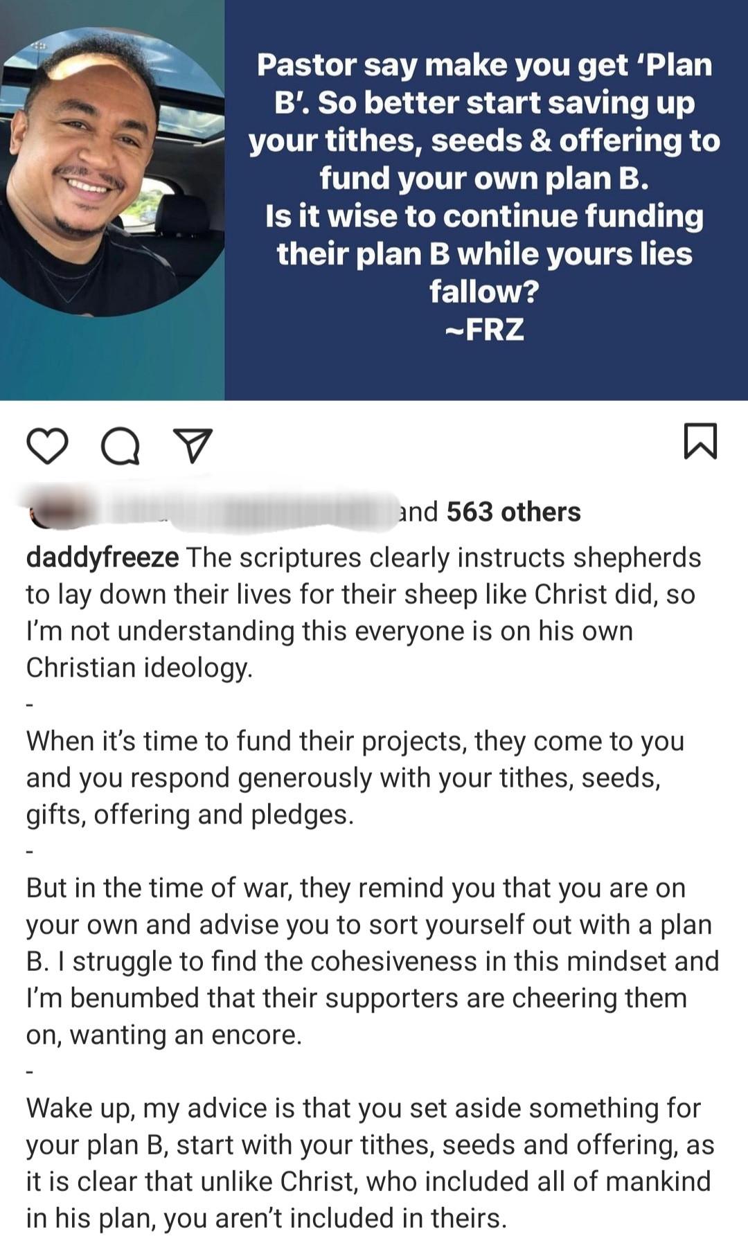 Daddy Freeze plan B
