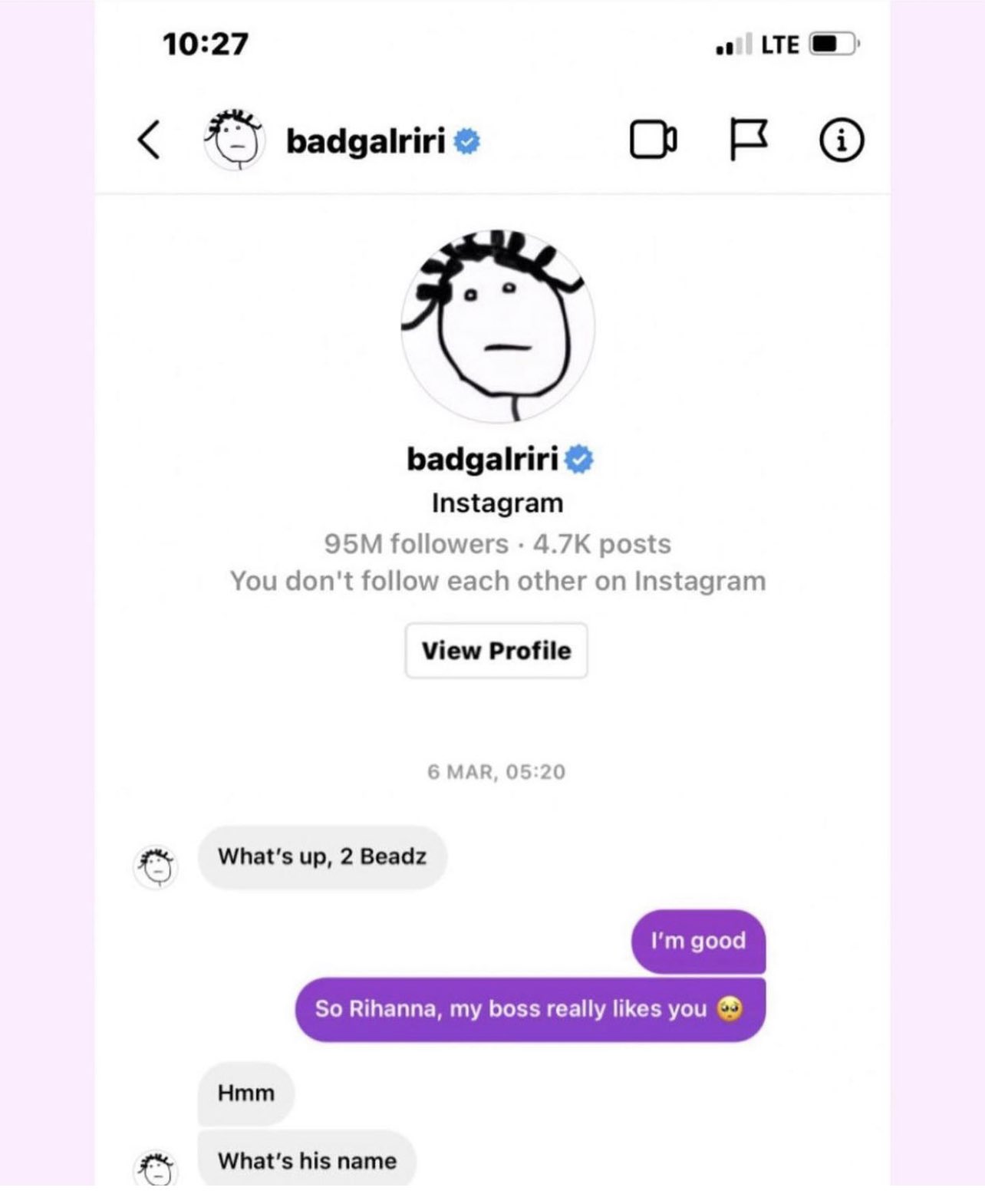 Don Jazzy Rihanna chat
