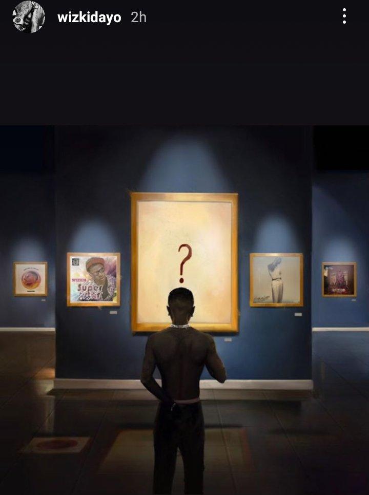 Star boy Wizkid teases fans with an upcoming new album (Photo)