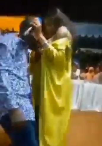 Female prophet gives church member her 'milk factory' to suck, calls it holy milk (Video)