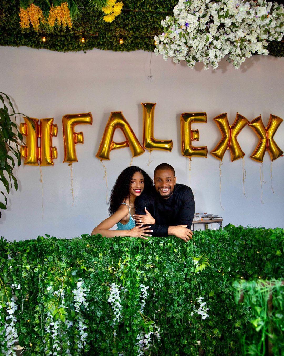 Actor, Alex Ekubo, gets engaged to his girlfriend, Fancy Acholonu (Photo)