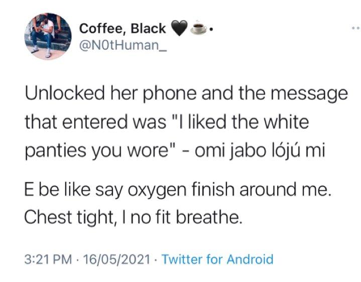 Twitter Girlfriend Man Phone Cheating Unlocked