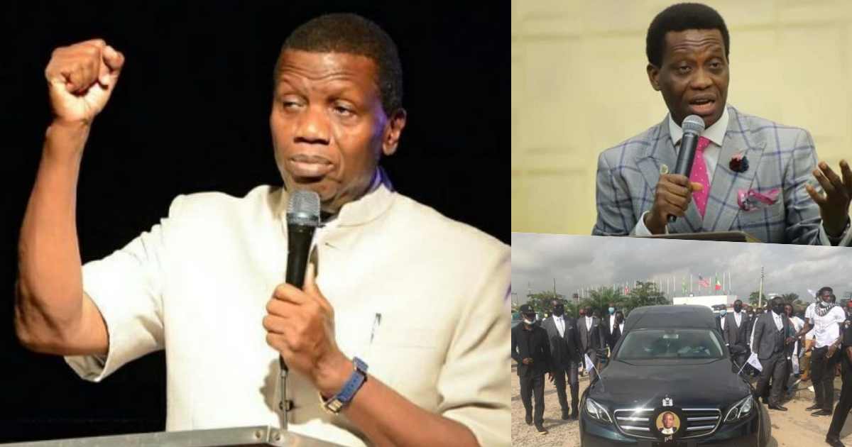 "Don't cry for Pastor D" - Pastor Adeboye speaks following son's burial (Video)
