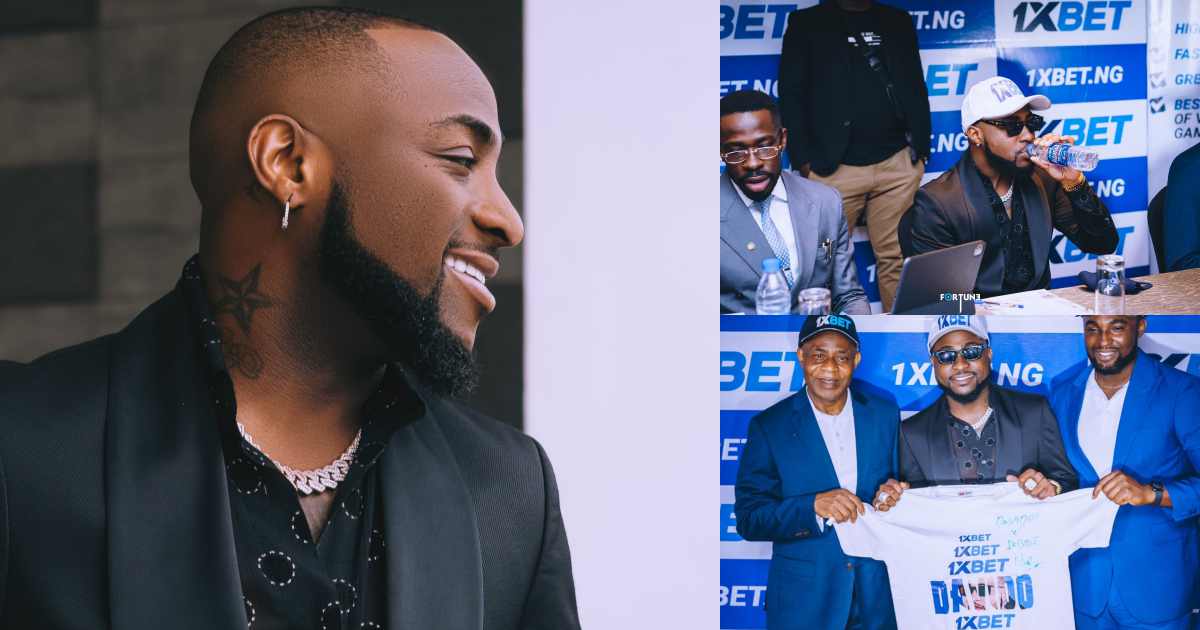 Davido bags partnership deal with sport betting company, 1xBet