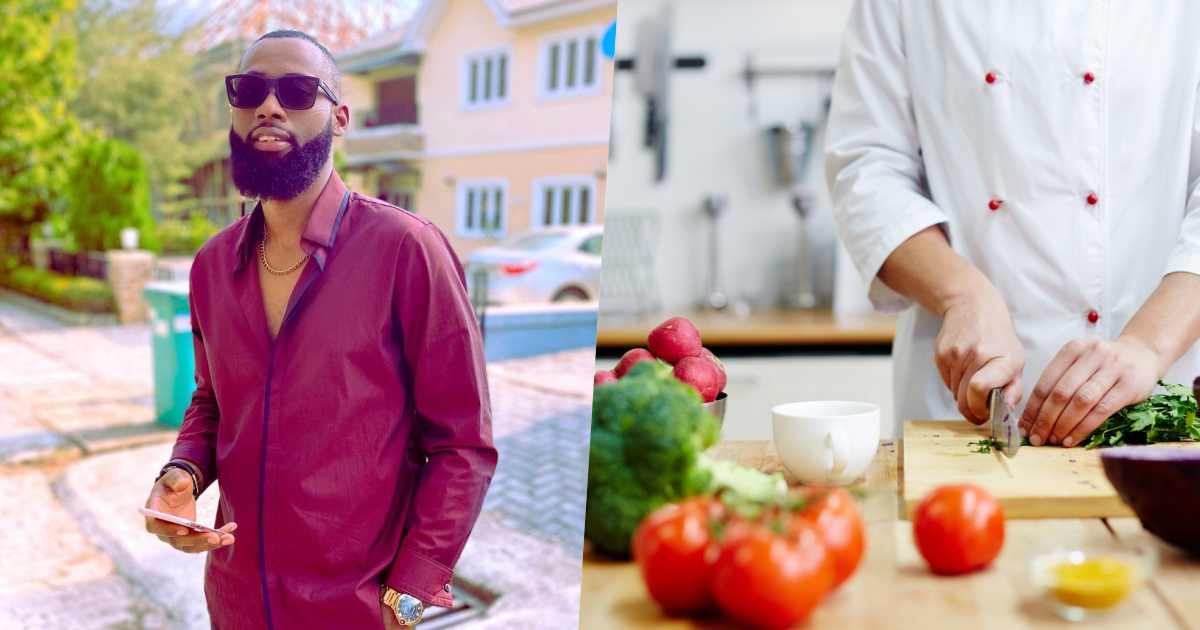 "This is neither smart nor safe" - Fan lectures reality star, Tochi over his search for good cook online