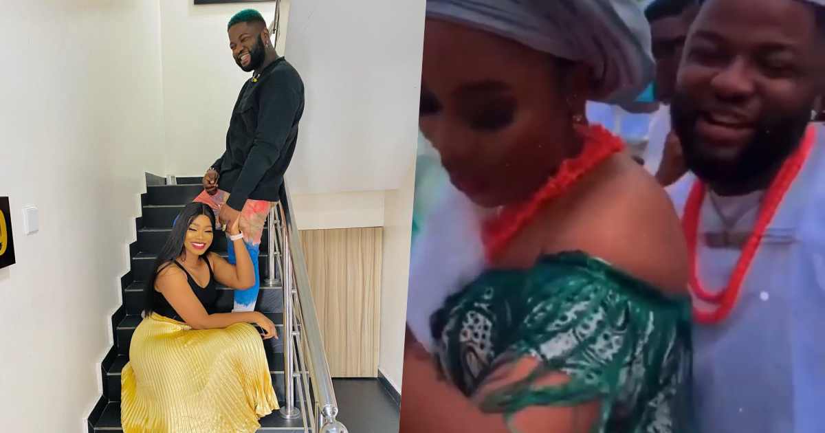 Singer, Skales ties the knot with his fiancée, Hasanity (Video)