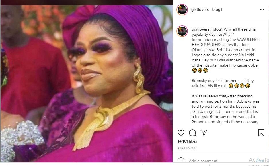 bobrisky surgery