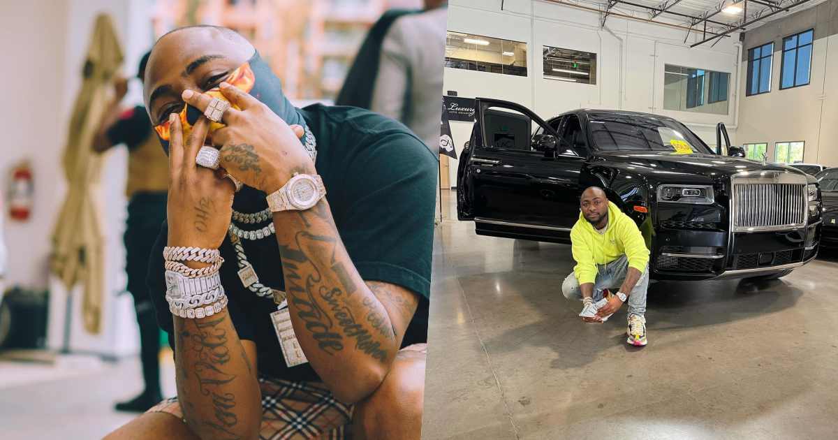 "You're misusing your wealth & making youths desperate" - Fan slams Davido for flaunting new car