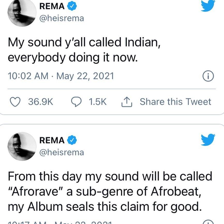 My sound should be called Afrorave, a sub-genre of afrobeat - Singer, Rema declares