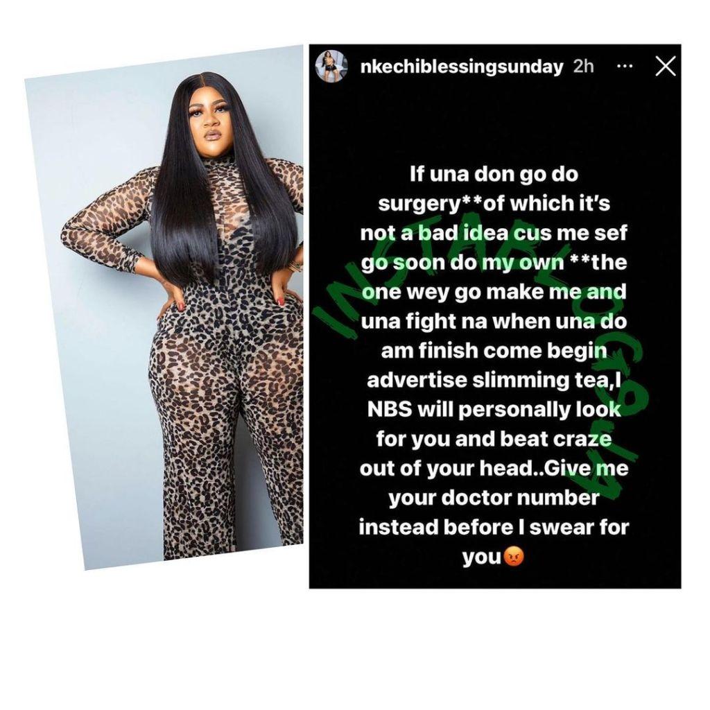 Nkechi Blessing slimming tea