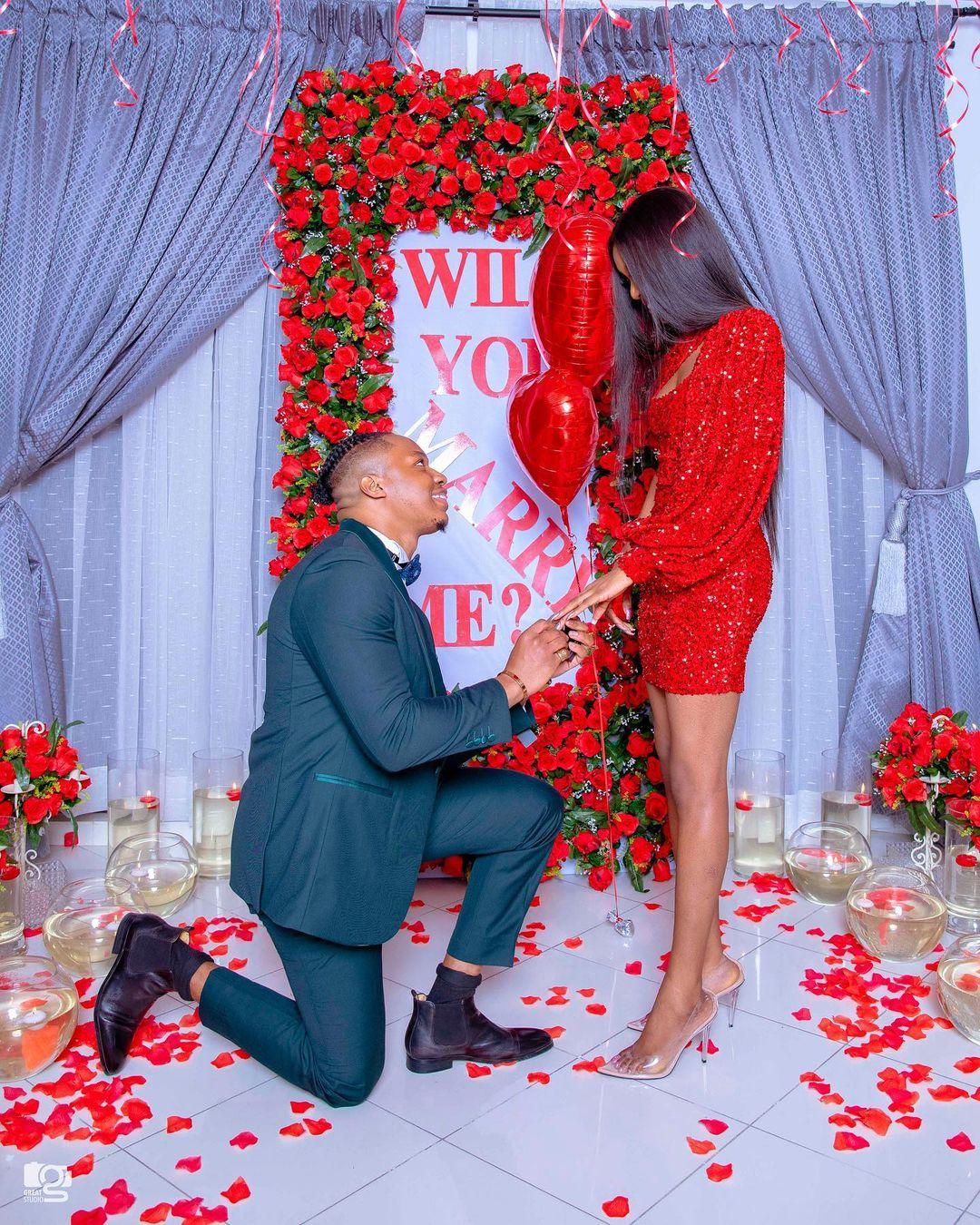 Ultimate Love star, Iyke reveals why he proposed to his girlfriend, Theresa (Video)