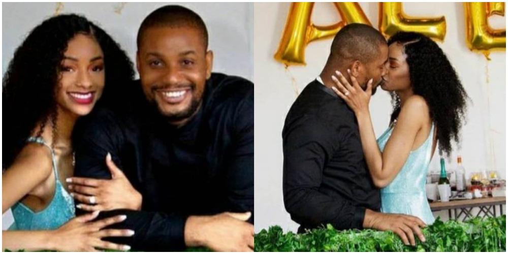Actor, Alex Ekubo, gets engaged to his girlfriend, Fancy Acholonu (Photo)