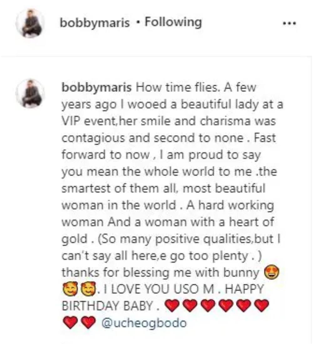 Uche Ogbodo Bobby birthday