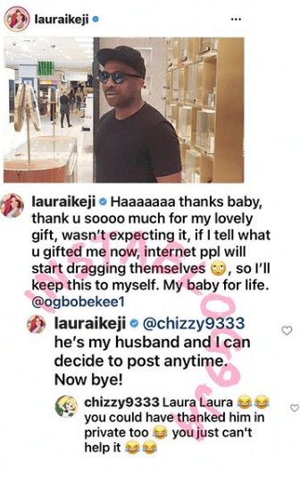 "You could have done that privately" - Laura Ikeji dragged for thanking her husband on Instagram