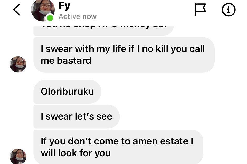 Eniola badmus death threats