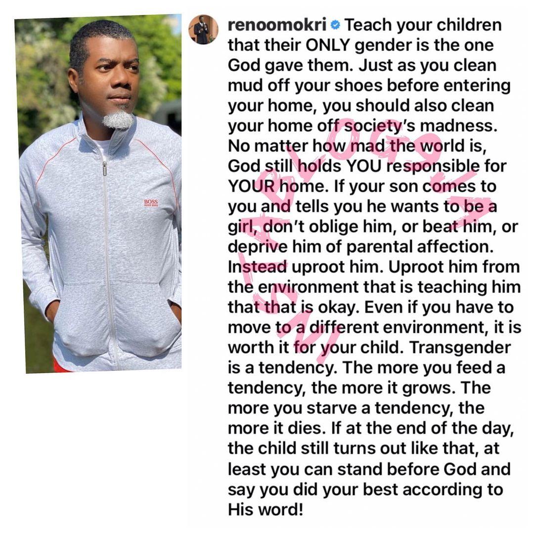 reno omokri gender parents