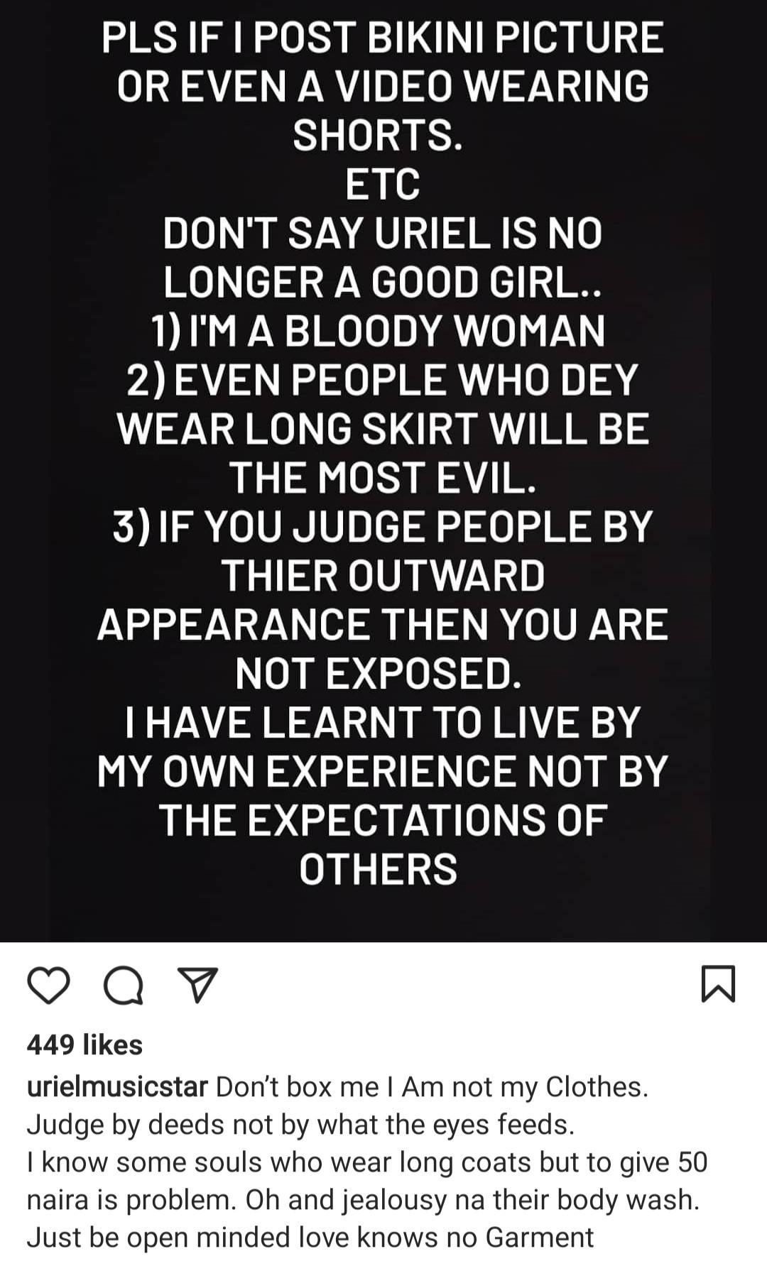 uriel oputa clothes wear