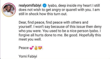 yomi fabiyi iyabo reconcile