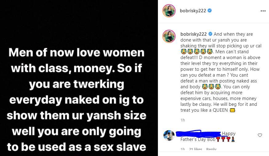 "Stop twerking online if you don't want to end up as a sex slave" - Bobrisky advises ladies 