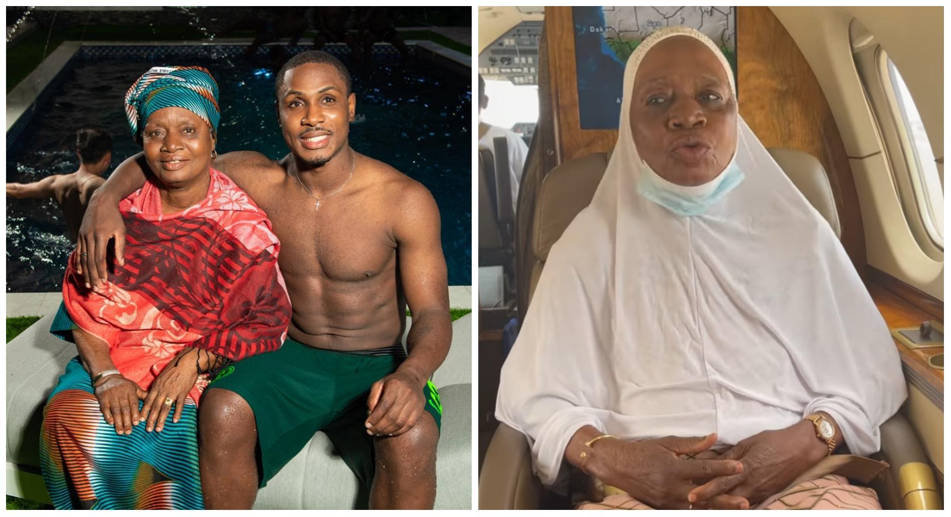 ''Up NEPA no dey UAE" - Watch as Jude Ighalo's mother reveals she'll rather remain in the UAE than return to Nigeria (Video)