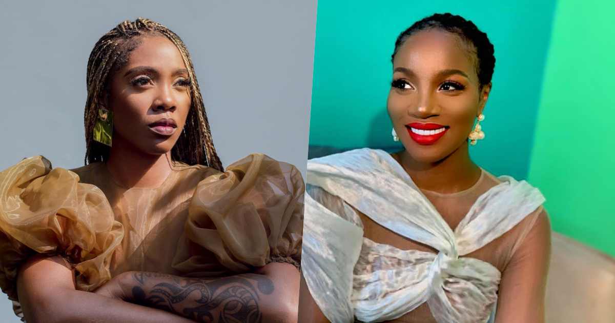 "Don't hi me with your disgusting spirit" - Tiwa Savage & Seyi Shay exchange words (Video)