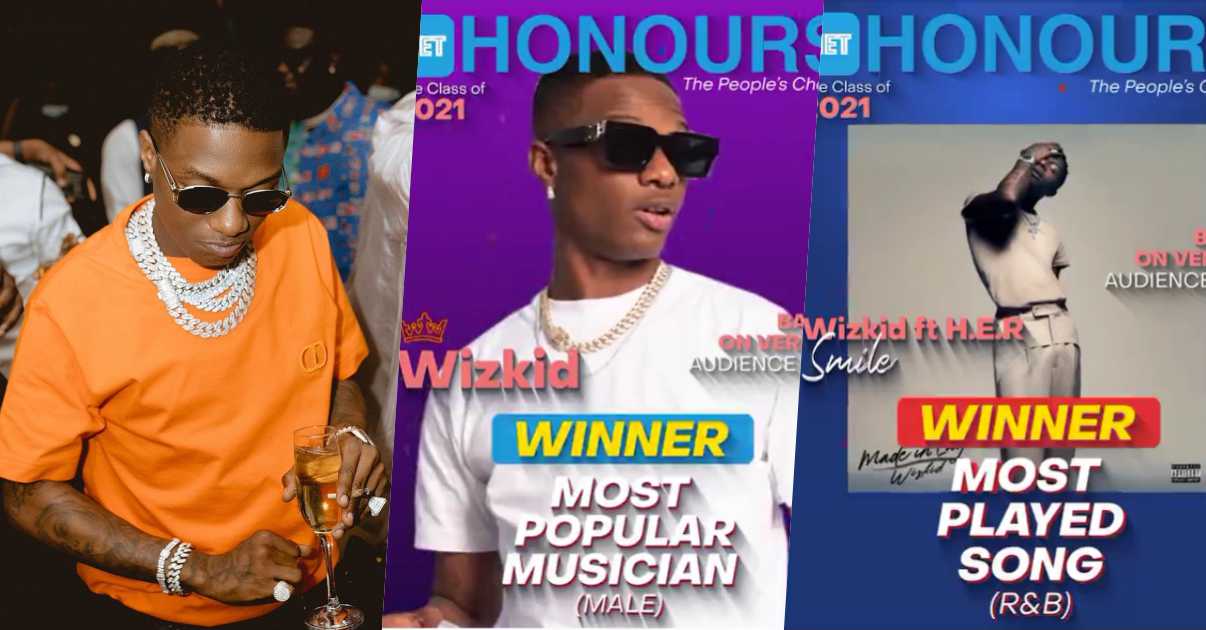 Net Honours 2021: Wizkid bags award of 'Most Popular Male Musician & Most Played Song'