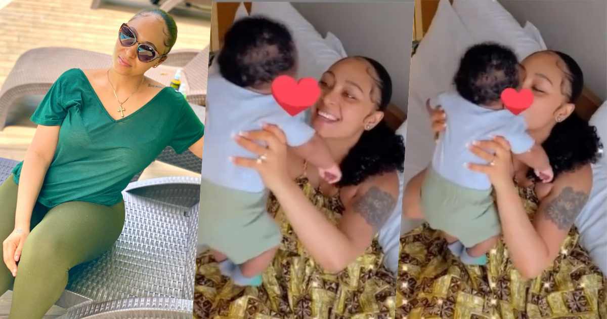 "Best 3 months of my life" - Rosy Meurer celebrates son as he clocks three months old (Video)