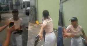 Lady assaults cab driver, refuses to pay after inputting wrong address (Video)