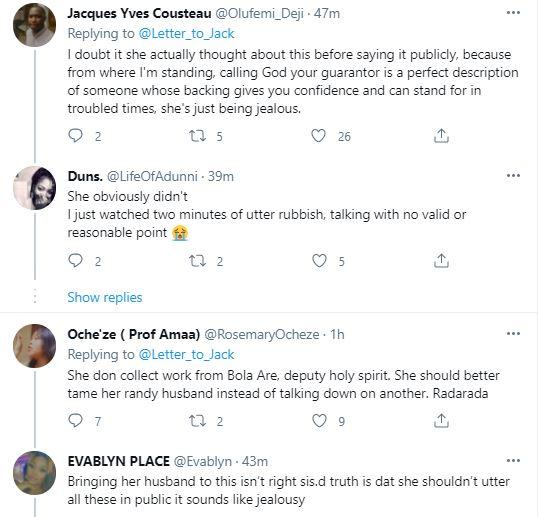 "This is jealousy and envy" - Tope Alabi dragged to filth for condemning song, 'Oniduro mi' (Video)