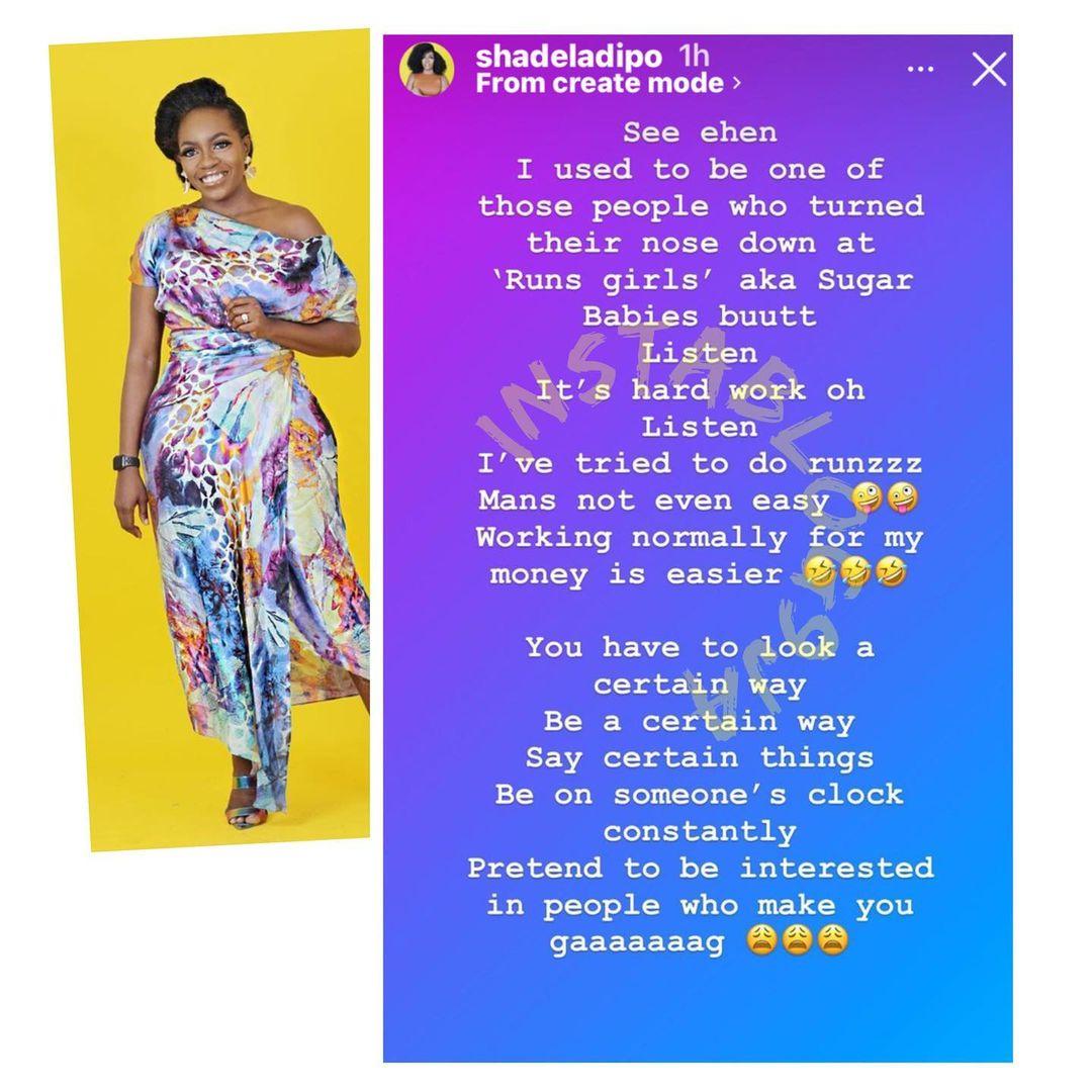 Why I’m not a runs girl — Media Personality, Shade Lapido opens up