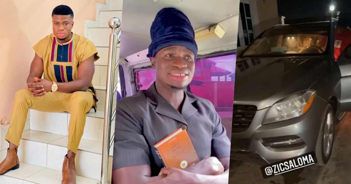 Instagram comedian, Zicsaloma gifts himself a Mercedes Benz (Video)