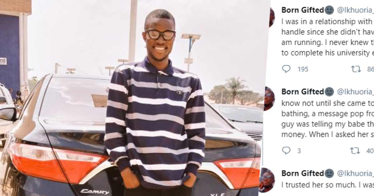"My girlfriend sponsored another man through university with business i set up for her" - Man laments