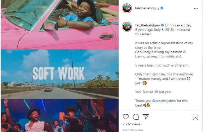 Falz fulfilling passion