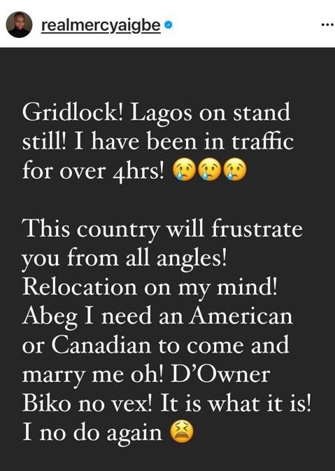 Mercy Aigbe american marriage