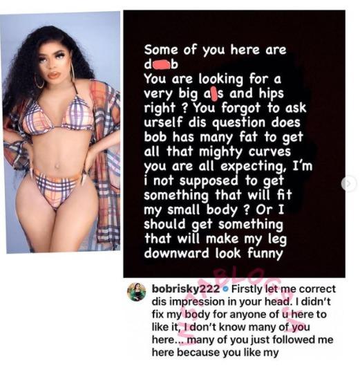 Bobrisky slam butt
