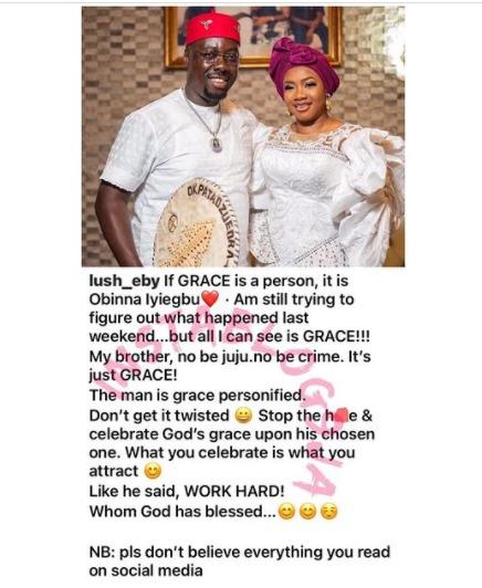 wife Obi Cubana ritual