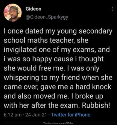 breakup class teacher