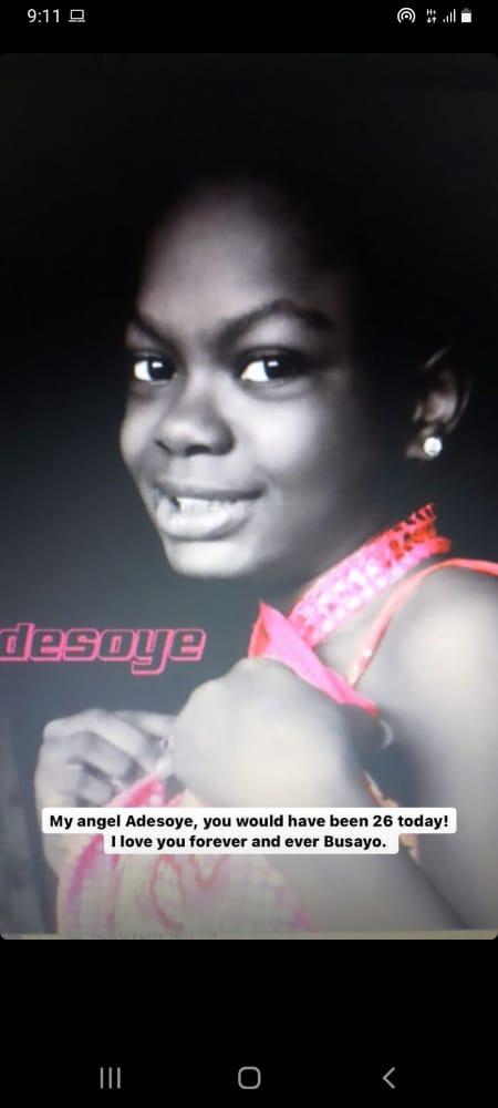 adekunle gold mourns sister