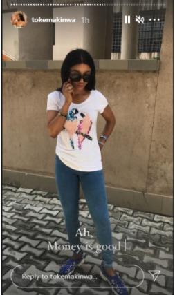 Toke Makinwa throwback picture