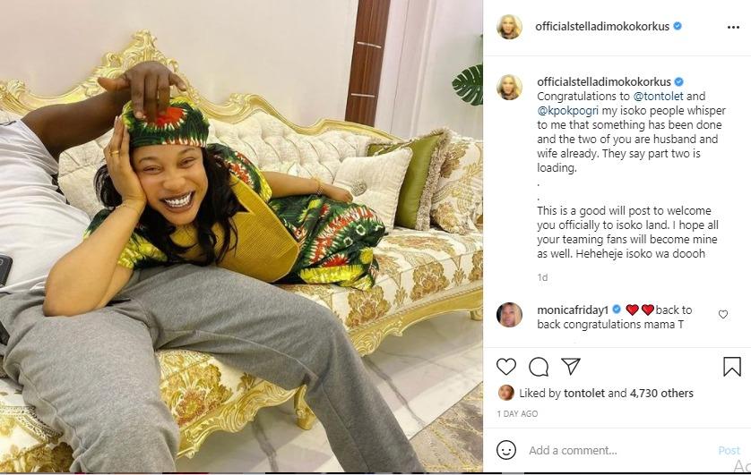 Tonto Dikeh bride price