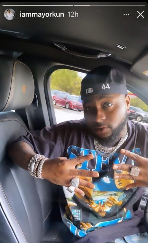 Davido makes first appearance online, rocks '44 cap' in tribute to Obama's death