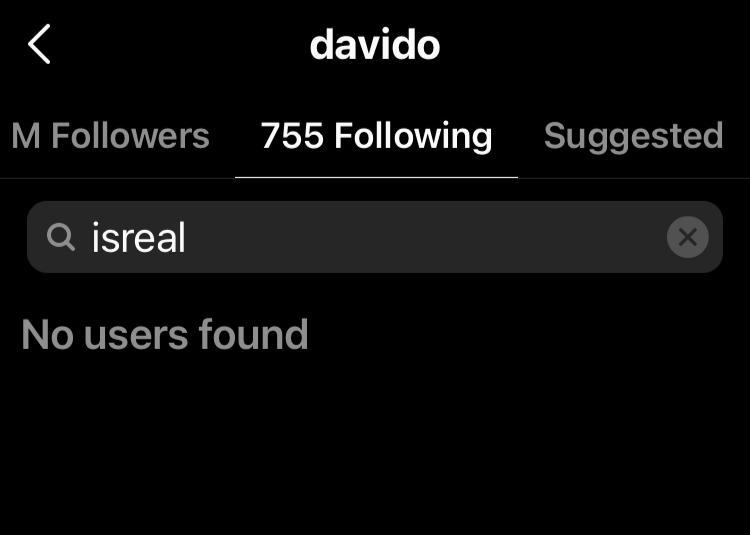Davido unfollows Isreal DMW on Instagram after suspending him as a crew member